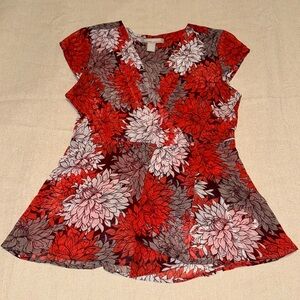 Banana Republic Floral Print Wrap Front Blouse ✨New without tags✨